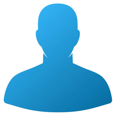 User vector toolbar icon. Style is gradient icon symbol on a white background.のイラスト素材