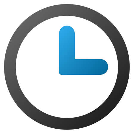 Clock vector toolbar icon for software design. Style is gradient icon symbol on a white background.のイラスト素材