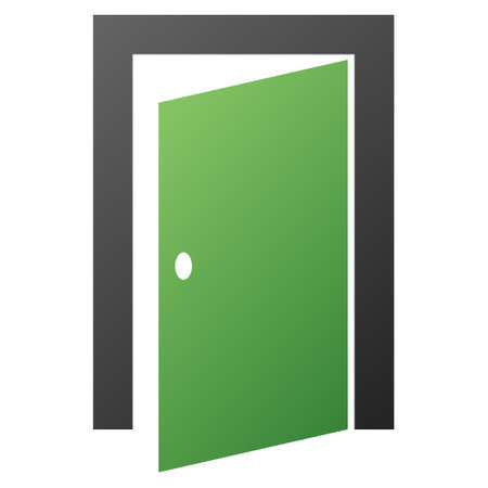 Door vector toolbar icon for software design. Style is gradient icon symbol on a white background.のイラスト素材