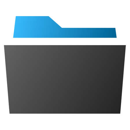 Folder vector toolbar icon for software design. Style is gradient icon symbol on a white background.のイラスト素材