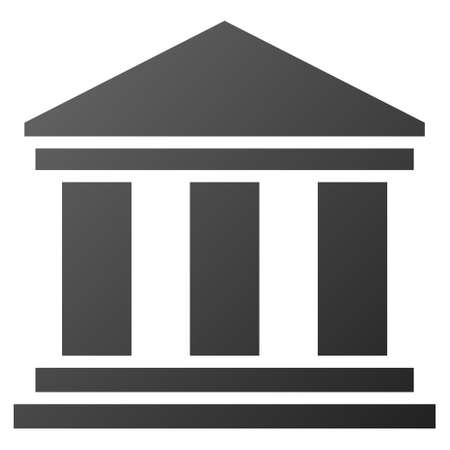 Museum Building vector toolbar icon for software design. Style is gradient icon symbol on a white background.のイラスト素材