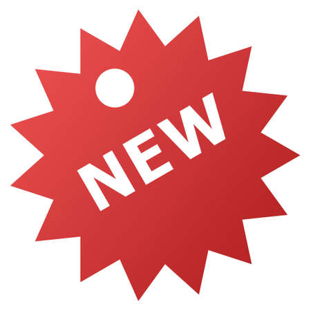 New Sticker vector toolbar icon for software design. Style is gradient icon symbol on a white background.のイラスト素材