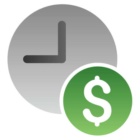 Recurring Payments vector toolbar icon for software design. Style is a gradient icon symbol on a white background.のイラスト素材