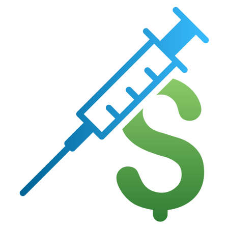 Drug Business vector toolbar icon for software design. Style is a gradient icon symbol on a white background.のイラスト素材