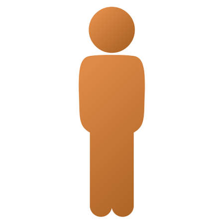 Child Standing Pose vector toolbar icon for software design. Style is a gradient icon symbol on a white background.のイラスト素材