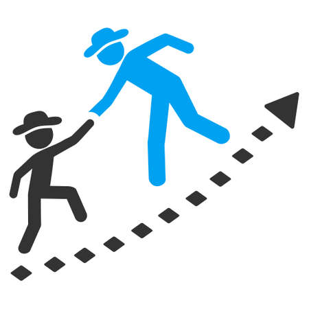 Education Growth vector toolbar icon. Style is flat icon symbol, color, white background, rhombus dots.のイラスト素材