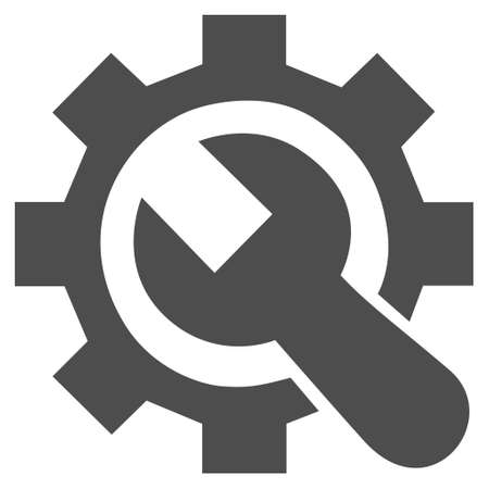 System Setup vector icon. Style is flat icon symbol, gray color, white background.のイラスト素材