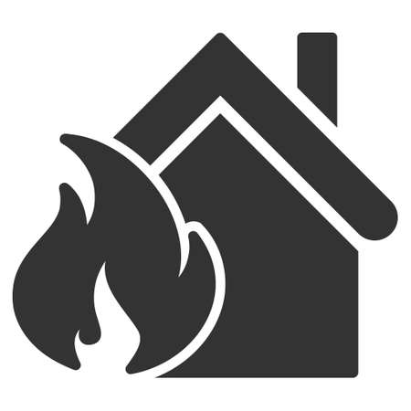 Chicken Cafe icon. Image style is flat iconic symbol, gray color, white background.の写真素材