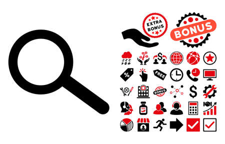 Find pictograph with bonus pictograph collection. Vector illustration style is flat iconic bicolor symbols, intensive red and black colors, white background.のイラスト素材