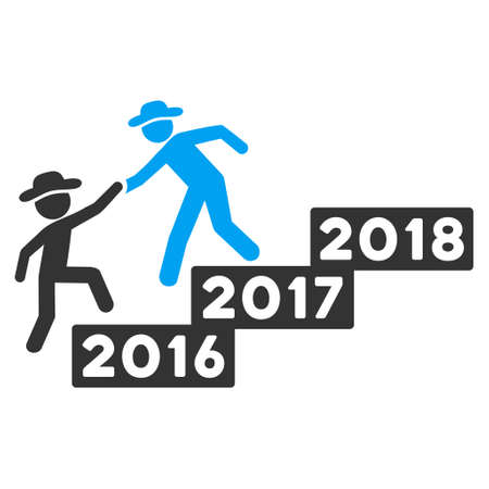 2017 Business Training icon. Vector style is flat iconic symbol on a white background.のイラスト素材