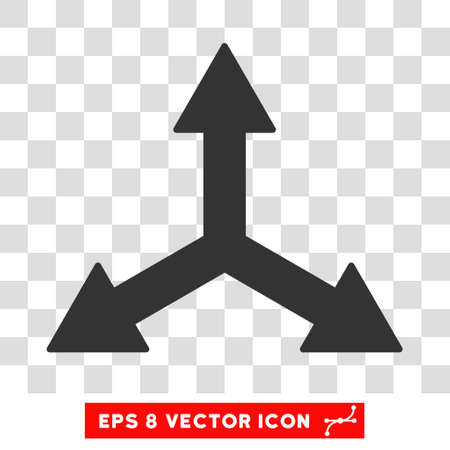 Triple Arrows round icon. Vector EPS illustration style is flat iconic symbol, gray color, transparent background.のイラスト素材