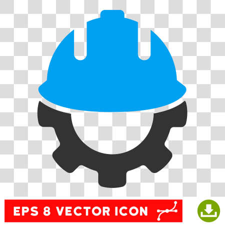 Vector Development EPS vector pictogram. Illustration style is flat iconic bicolor blue and gray symbol on a transparent background.のイラスト素材