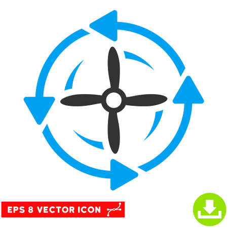 Screw Rotation EPS vector pictogram. Illustration style is flat iconic bicolor blue and gray symbol on white background.のイラスト素材