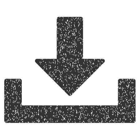 Download grainy textured icon for overlay watermark stamps. Flat symbol with scratched texture. Dotted vector gray ink rubber seal stamp with grunge design on a white background.のイラスト素材