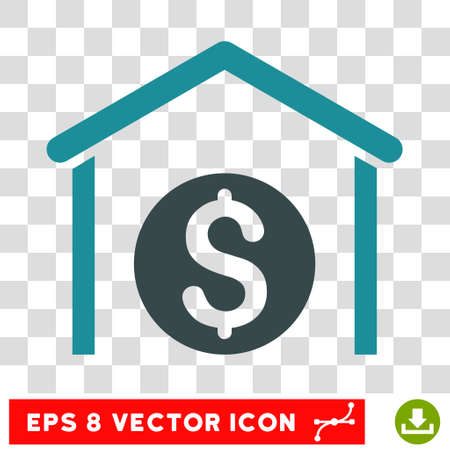 Money Storage vector icon. Image style is a flat soft blue icon symbol.のイラスト素材