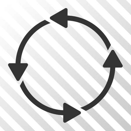 Rotation CCW vector icon. Illustration style is flat iconic gray symbol on a hatched transparent background.のイラスト素材