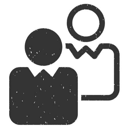 Clients rubber seal stamp watermark. Icon glyph symbol with grunge design and corrosion texture. Scratched gray ink sticker on a white background.の写真素材