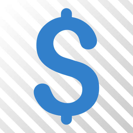 Cobalt Dollar interface toolbar icon. Vector pictograph style is a flat symbol on diagonal hatch transparent background.のイラスト素材