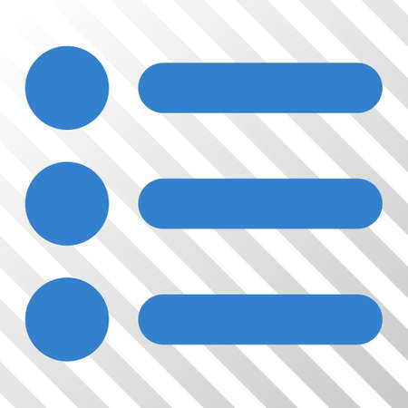 Cobalt Items interface toolbar pictogram. Vector pictograph style is a flat symbol on diagonal hatch transparent background.のイラスト素材