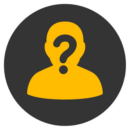 Anonymous vector pictograph. Style is flat graphic symbol.のイラスト素材