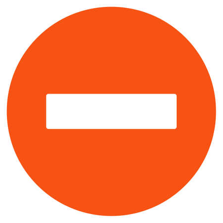 Forbidden vector pictogram. Style is flat graphic symbol.のイラスト素材