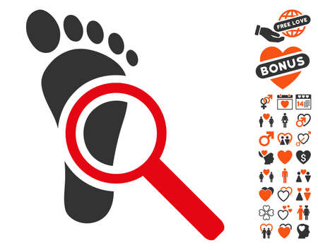 Audit pictograph with bonus love pictograph collection. Vector illustration style is flat iconic elements for web design, app user interfaces.のイラスト素材