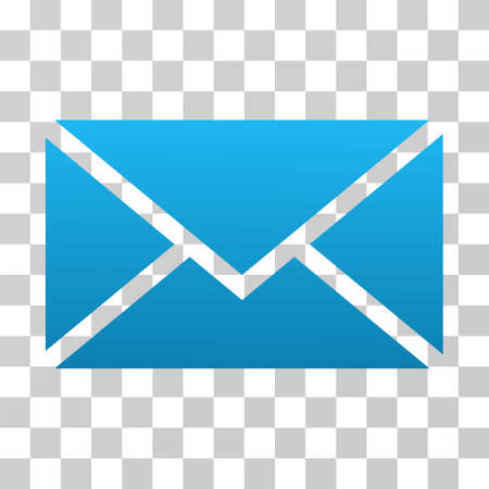 Envelope icon. Vector illustration style is flat iconic symbol with gradients, transparent background. Designed for web and software interfaces.のイラスト素材