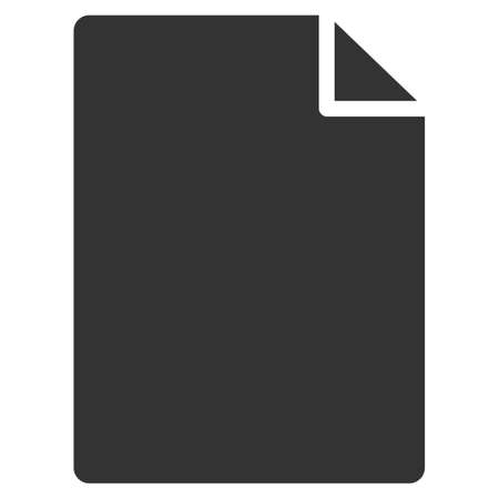 New File raster icon. Flat gray symbol. Pictogram is isolated on a white background. Designed for web and software interfaces.の写真素材
