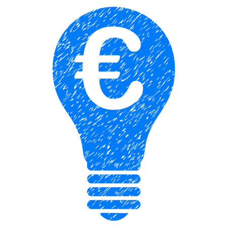 Grunge Euro Patent rubber seal stamp watermark. Icon symbol with grunge design and dirty texture. Unclean vector blue emblem.のイラスト素材