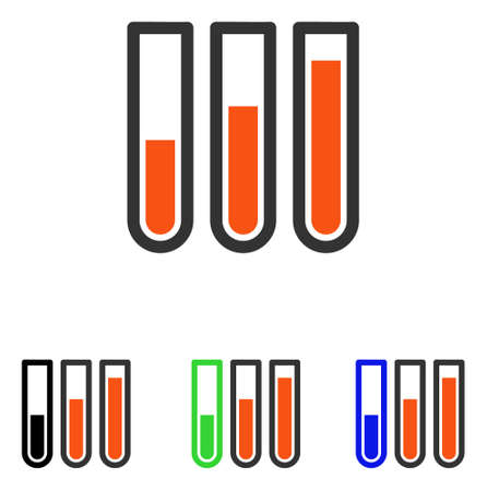 Blood Analysis vector pictogram. Illustration style is a flat iconic colored symbol with different color versions.のイラスト素材