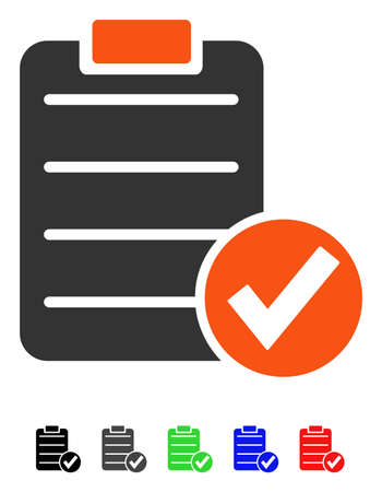 Apply Form flat vector icon with colored versions. Color apply form icon variants with black, gray, green, blue, red.のイラスト素材