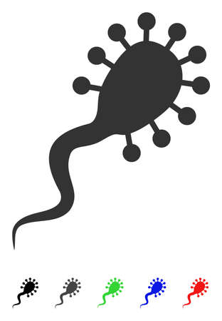 Bloodsucker flat vector pictogram with colored versions. Color bloodsucker icon variants with black, gray, green, blue, red.のイラスト素材