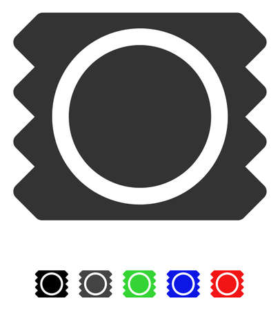 Condom flat vector icon with colored versions. Color condom icon variants with black, gray, green, blue, red.のイラスト素材