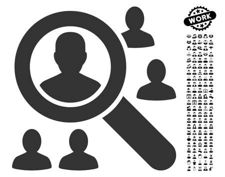 Explore Patients icon with black bonus professional pictures. Explore Patients vector illustration style is a flat gray iconic element for web design, app user interfaces.のイラスト素材