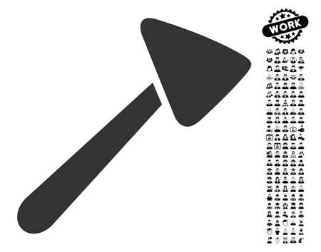 Neurologist Hammer icon with black bonus men pictures. Neurologist Hammer vector illustration style is a flat gray iconic element for web design, app user interfaces.のイラスト素材