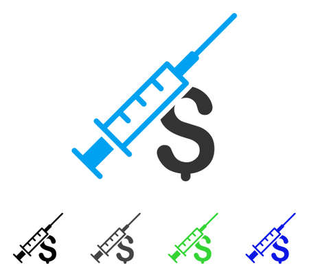 Narcotic Business flat vector icon. Colored narcotic business gray, black, blue, green icon versions. Flat icon style for web design.のイラスト素材