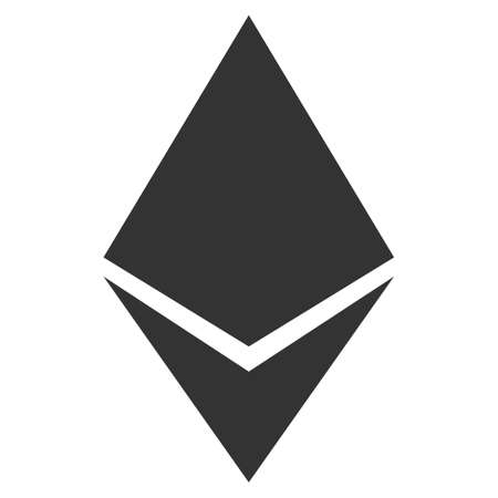 Ethereum Crystal flat vector pictograph for application and web design.のイラスト素材