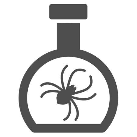 Parasite Container Retort vector pictograph. Style is flat graphic gray symbol.のイラスト素材