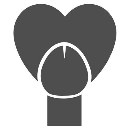 Sex Penis Heart raster pictograph. Style is flat graphic gray symbol.の写真素材