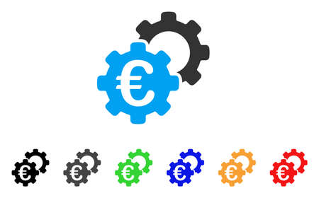 Euro Industrial icon.のイラスト素材