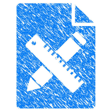 Grunge Pencil And Ruler Design Tools Page iconのイラスト素材