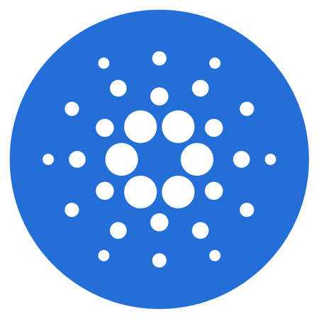 Cardano Currency flat vector icon. An isolated icon on a white background.のイラスト素材