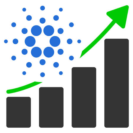 Success Chart flat vector pictogram. An isolated icon on a white background.のイラスト素材