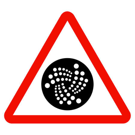 Danger flat vector illustration. An isolated icon on a white background.のイラスト素材