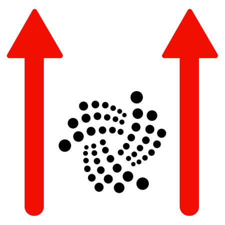 Send Arrows flat vector pictogram. An isolated icon on a white background.のイラスト素材