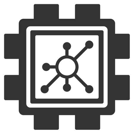 Nodes Mining Pool flat raster pictograph. An isolated icon on a white background.の写真素材