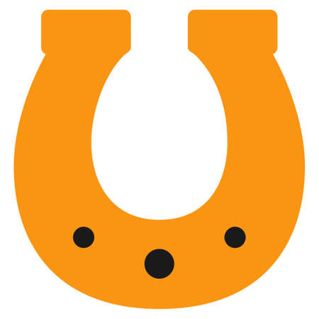 Lucky Horseshoe vector icon. Style is flat graphic symbol.のイラスト素材