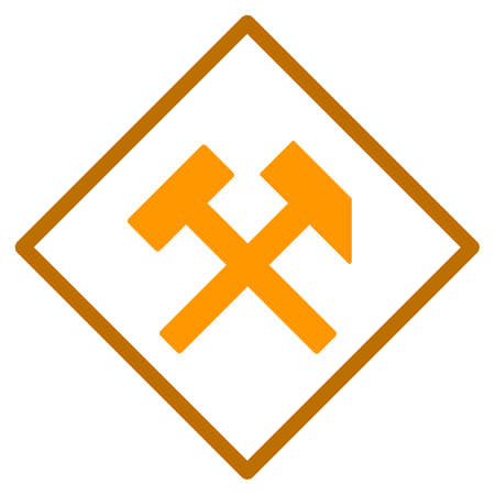 Hammers vector icon. Style is flat graphic symbol.のイラスト素材