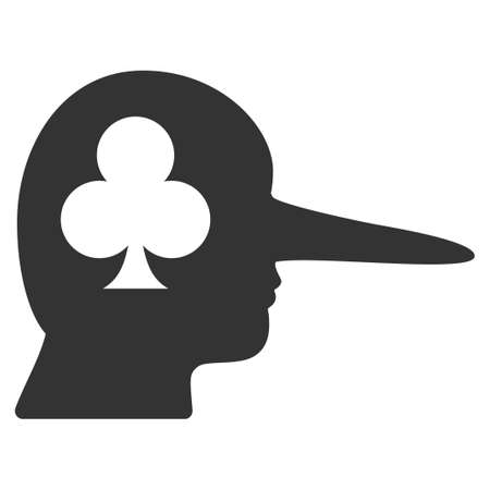 Gambling Jerk flat vector icon. An isolated icon on a white background.のイラスト素材