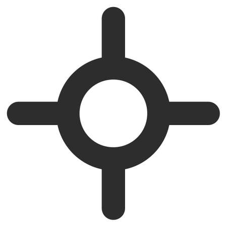 Roulette flat raster icon. An isolated icon on a white background.の写真素材